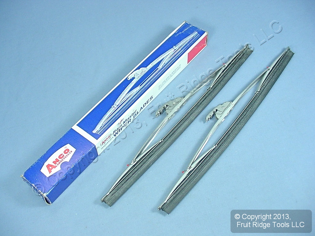 1 Pair New Old Stock Vintage Turtleback Red Dot Wiper Blades Hot Rat