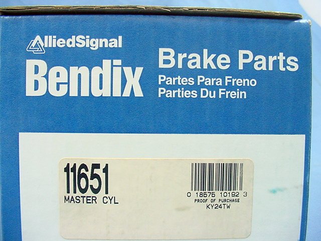 New Bendix 11651 Brake Master Cylinder 68 69 70 71 72 73 74 Volvo 142 1.8L 2.0L