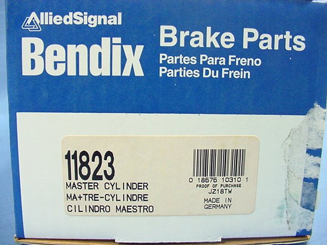 New Bendix 11823 Brake Master Cylinder 78 79 80 Ford Fiesta 2 BBL Power Brakes