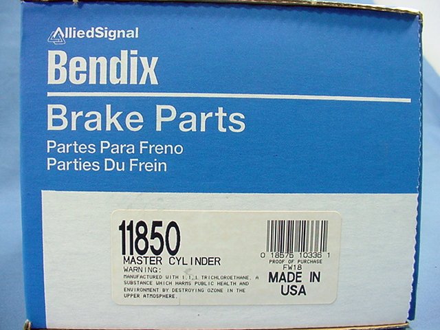 New Bendix 11850 Brake Master Cylinder 80-83 Accord Civic Prelude Wagovan NO CAP