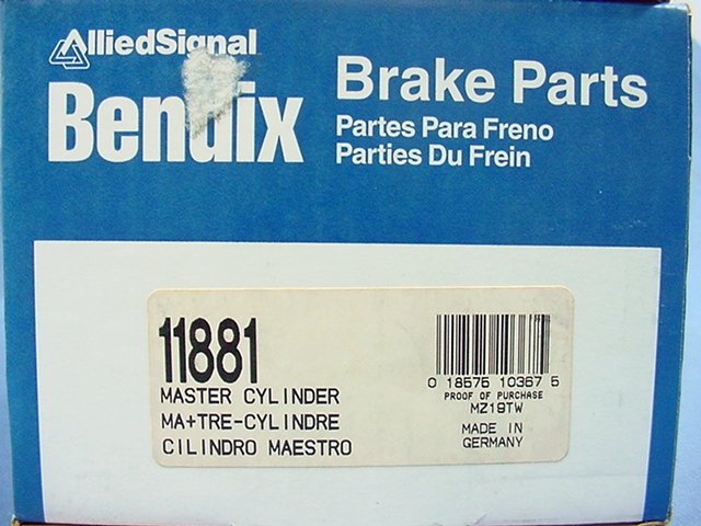 New Bendix 11881 Brake Master Cylinder 78 79 80 81 5000 Turbo Fuel Injected