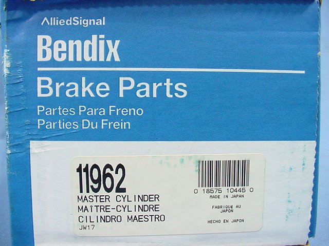 New Bendix 11962 Brake Master Cylinder 81 82 83 RX-7 1.1L 4 Wheel Disc Brakes