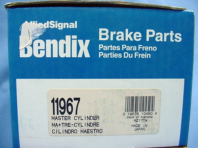 New Bendix 11967 Brake Master Cylinder 82 83 84 85 86 87 88 89 Brat EA71 Turbo