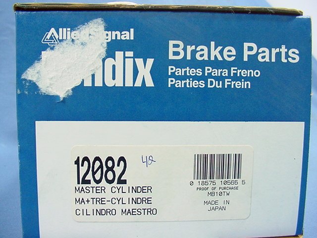 New Bendix 12082 Brake Master Cylinder 81 82 83 84 Isuzu I-Mark 1.8L