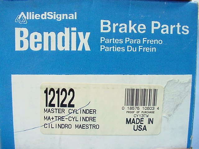 New Bendix 12122 Brake Master Cylinder 86 87 88 Taurus Sable 2.5L 3.0L 3.8L V6