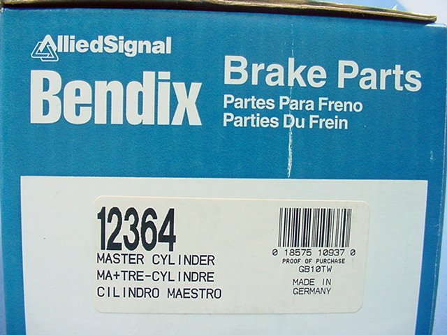 New Bendix 12364 Brake Master Cylinder 86 87 88 SAAB 9000 Aero Turbo CDE 4W Disc