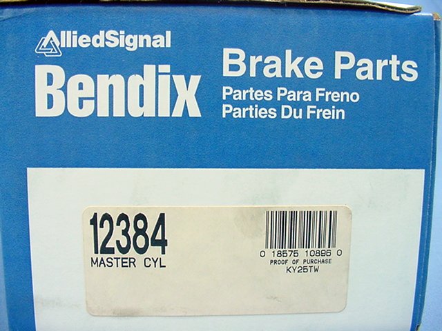 New Bendix 12384 Brake Master Cylinder 87 Ford Ranger 4WD