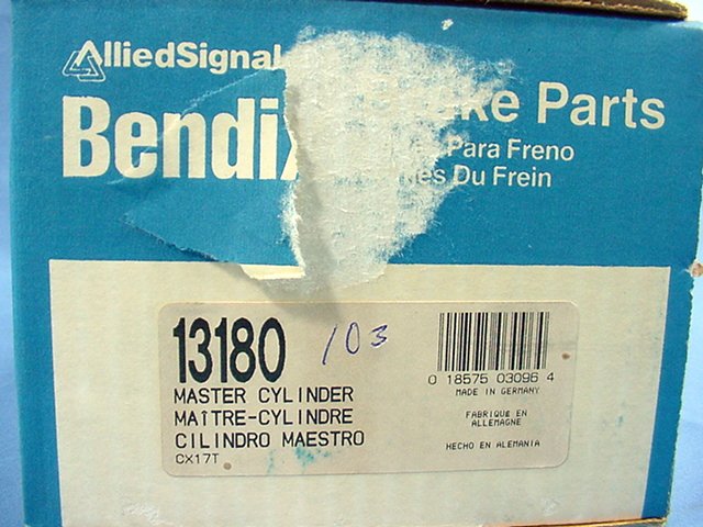 New Bendix 13180 Brake Master Cylinder 89 90 91 92 90 Quattro Coupe 100 200 2.3L