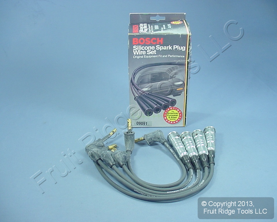 Bosch 09091 Spark Plug Wire Set 80-87 Audi 4000 88-90 80 90