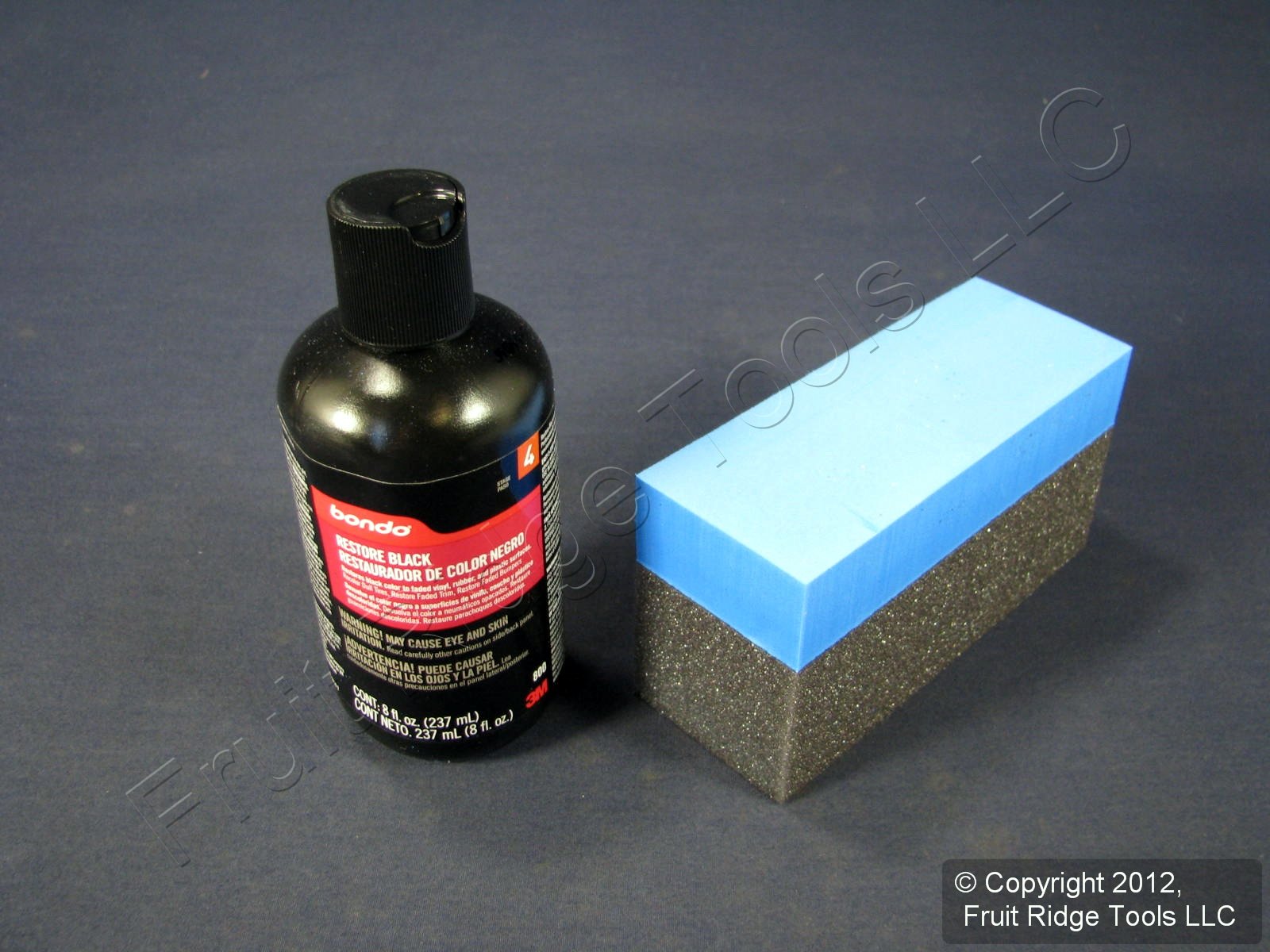 3M Bondo® 800 Black Tire Trim Bumper Bed Liner Restore Application 8oz