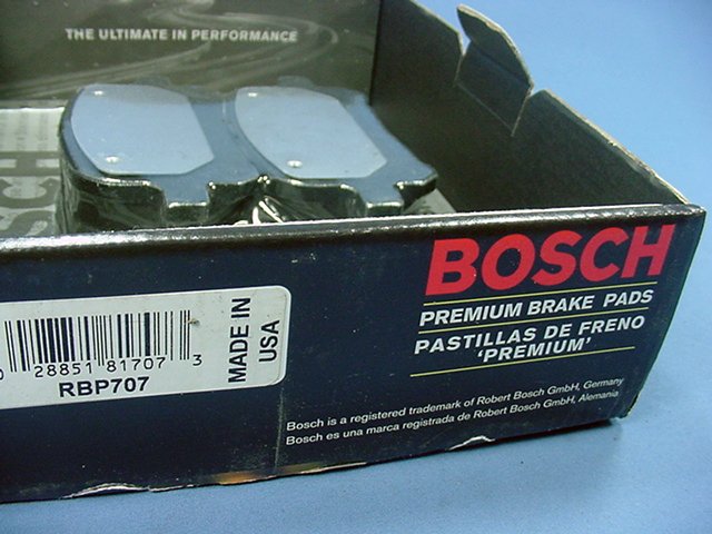 Bosch Quiet Cast Brake Pad Set BP707 97-04 ES300 RX300 Avalon Camry Solara FRONT