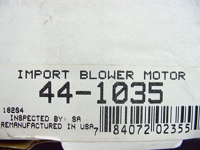 Blower Motor Heater Toyota 83-86 Camry 81-84 Cressida