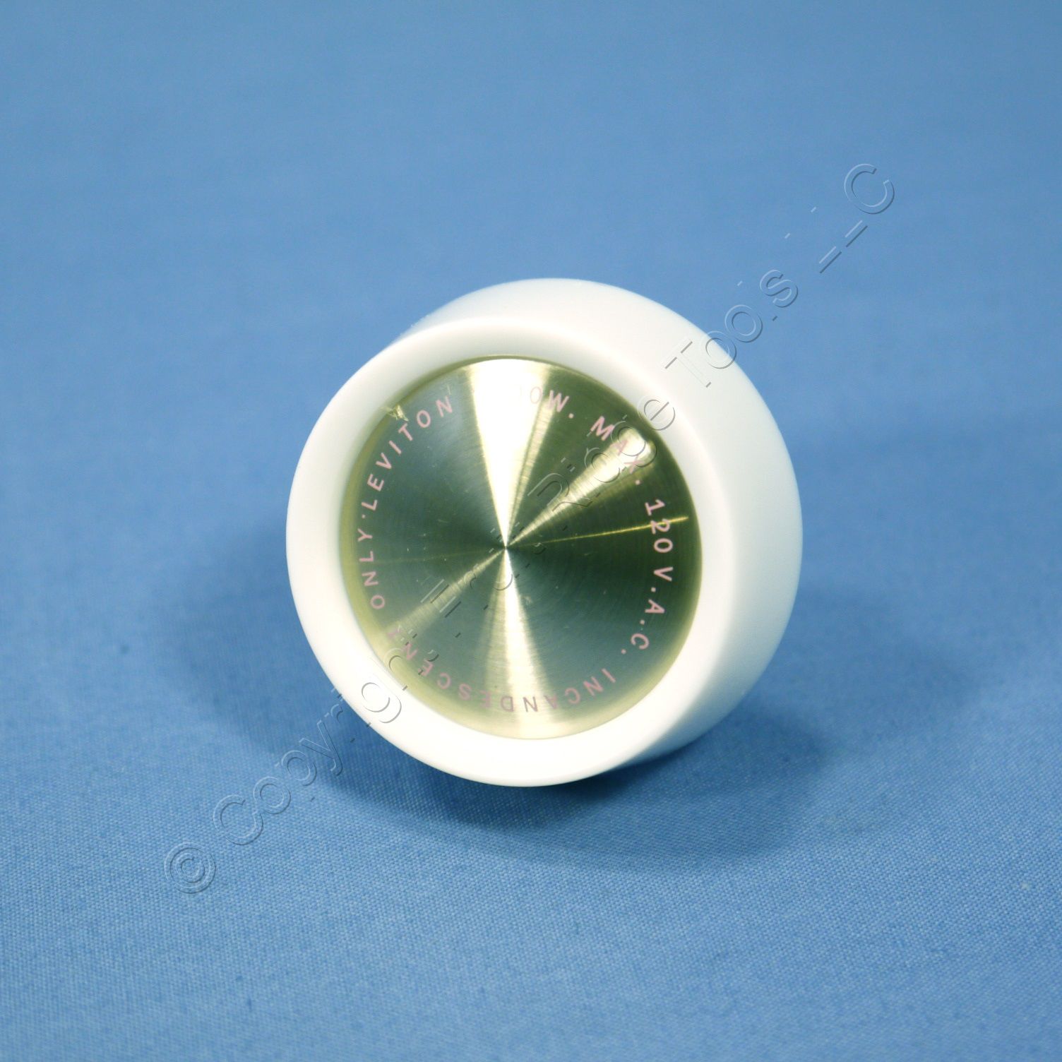 Do It Best White Replacement Rotary Dimmer Switch Knob Silver Center