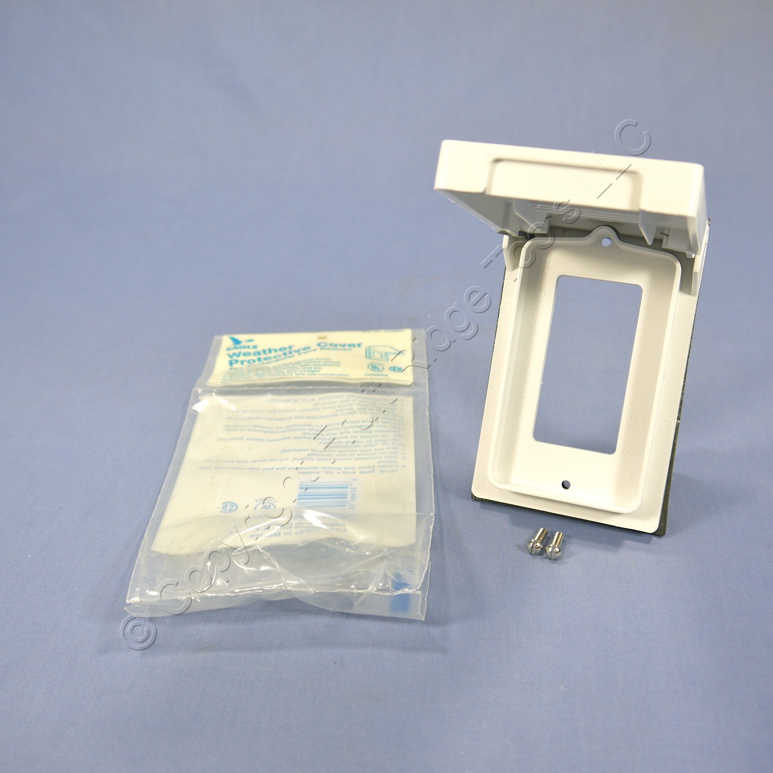 Eagle White GFCI GFI Receptacle Outlet Vertical Weather Protective