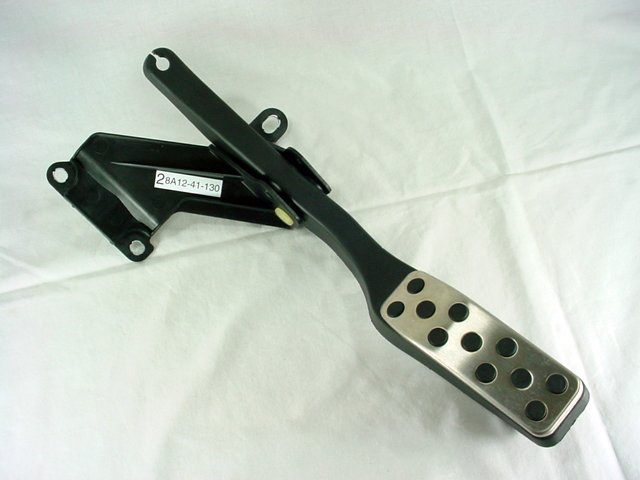 NEW Black 15' F8A12-41-130 Gas Pedal Brushed Stainless Pad HOT ROD Ford Mercury