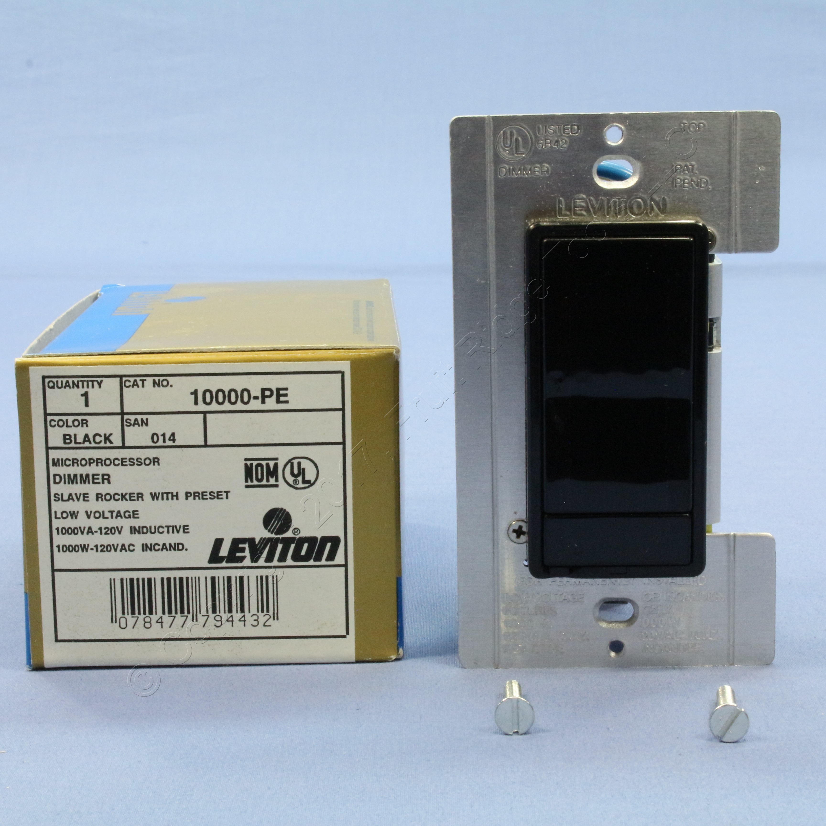 NEW LEVITON MICRODIM Black MultiLocation Remote Dimmer Switch Preset