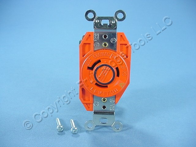 Isolated GND L9 20 Locking Receptacle Outlet 20A 600V