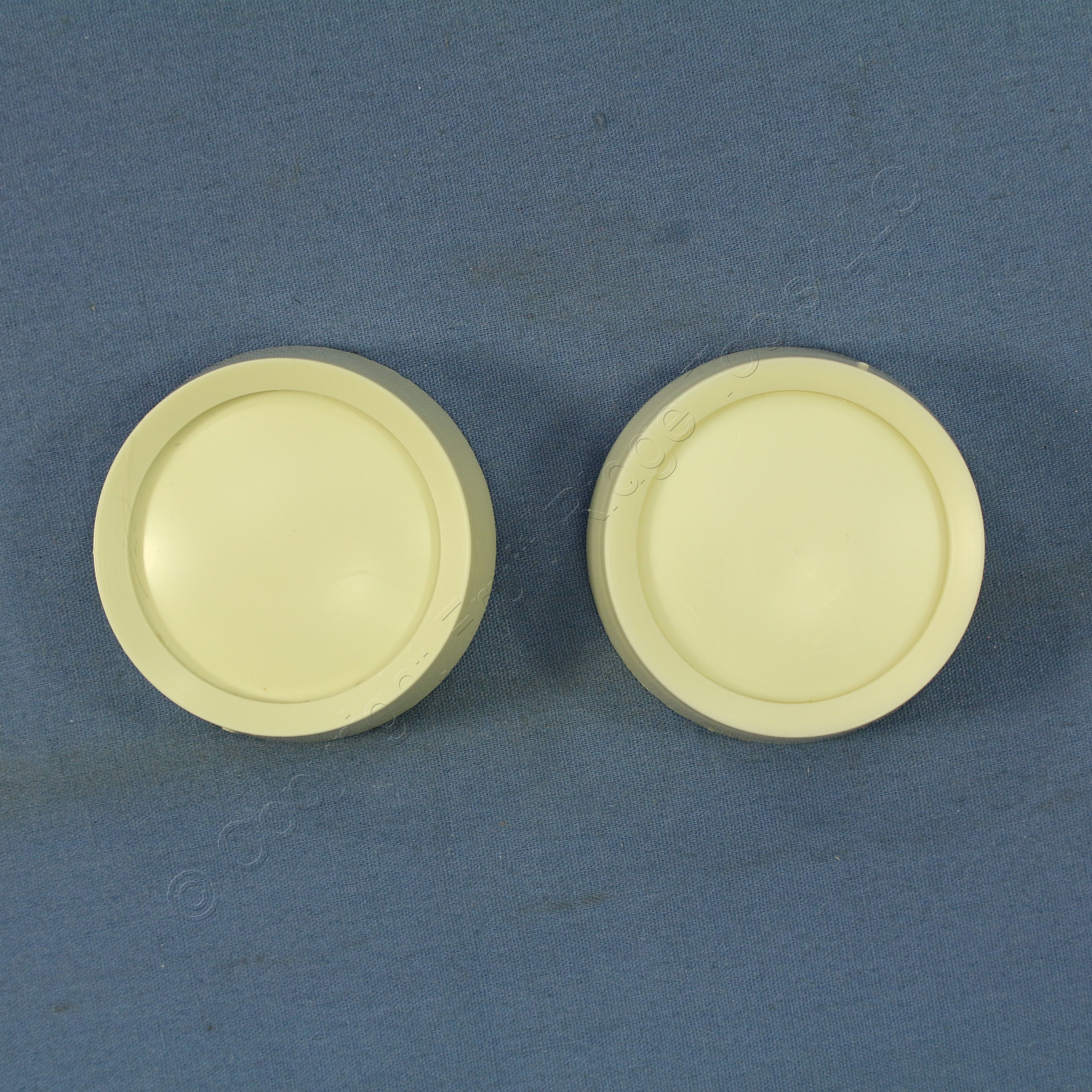2 Leviton Almond 1/4" Replacement Rotary Dimmer Switch Knob 26115A