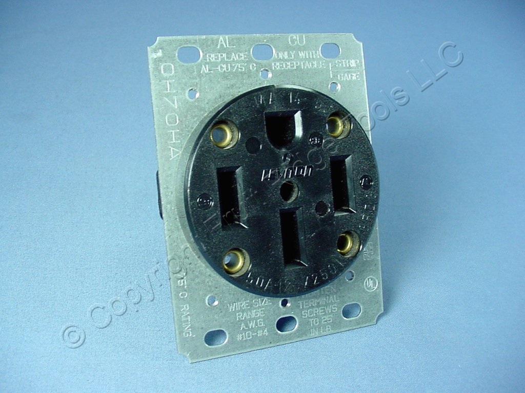 Leviton Oversized Range Stove Oven Outlet Receptacle 50A 125/250V NEMA