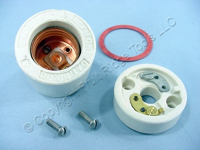 Leviton Porcelain Lampholder Light Socket 2-Piece 250V 660W #30