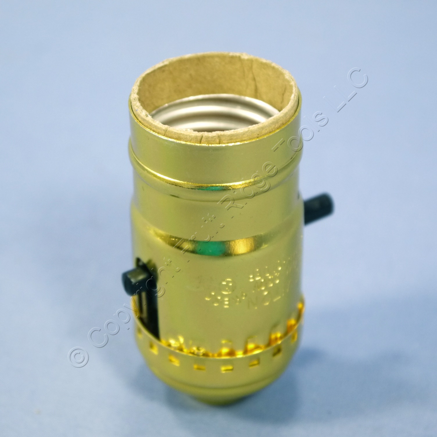 Leviton Push Through Light Socket Brass Lamp Holder Electrolier Bulk