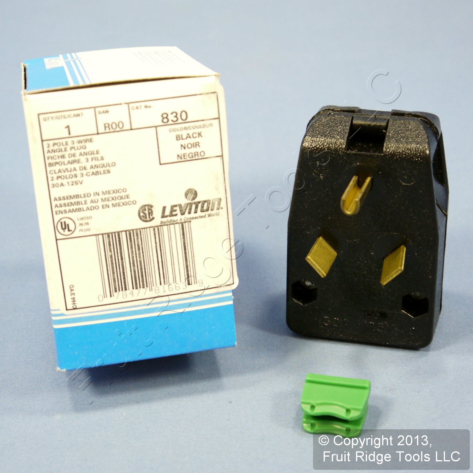 New Leviton Travel Trailer RV Right Angle Plug 30A 125V TT30P Single
