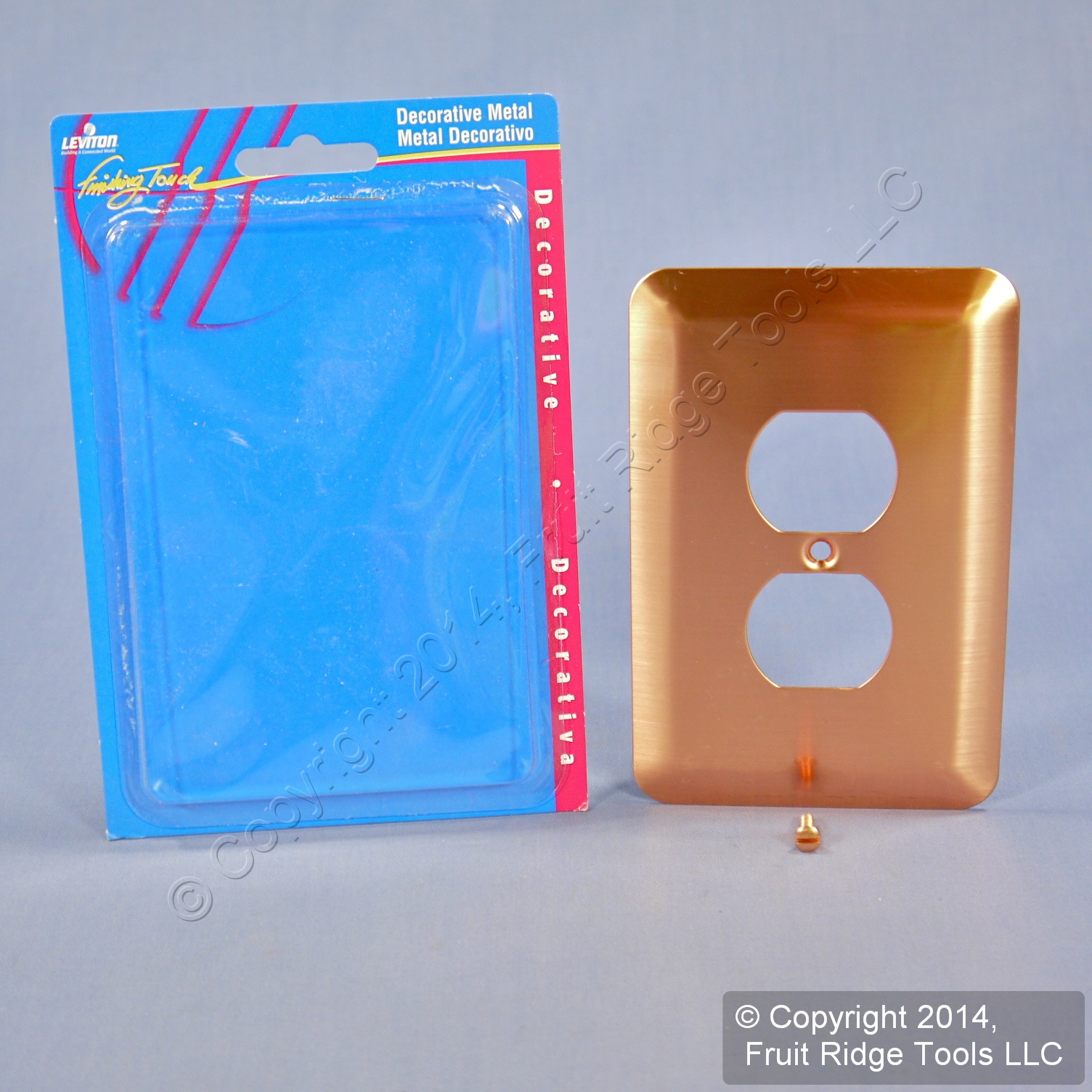 Leviton JUMBO Copper Outlet Cover Oversize Receptacle Wallplate 89303