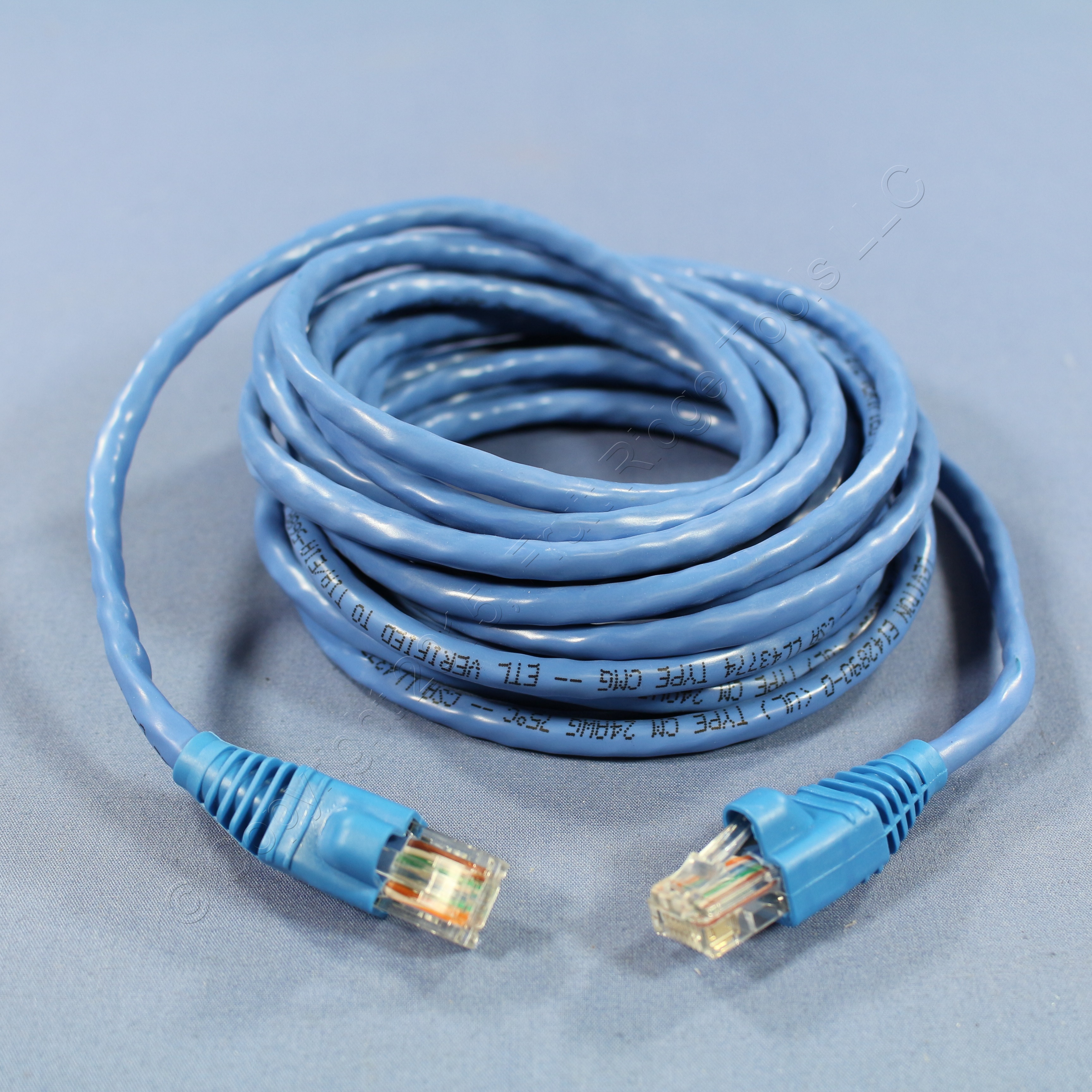 Leviton Blue CAT 5E 15 FT LAN Patch Cord Network Cable Booted
