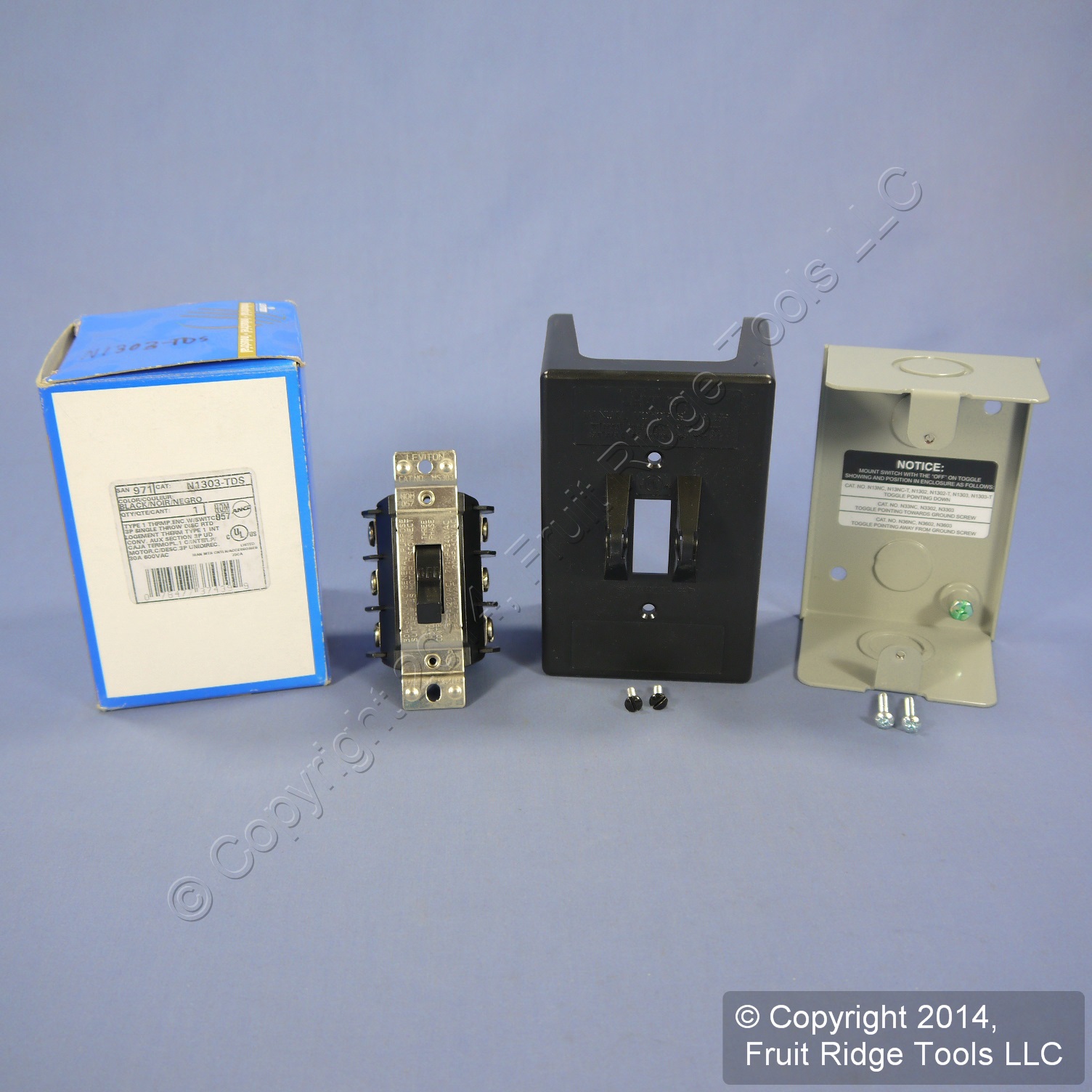 Leviton Motor Starter Switch Triple Pole Single Throw w/Lockout 30A N1303TDS eBay