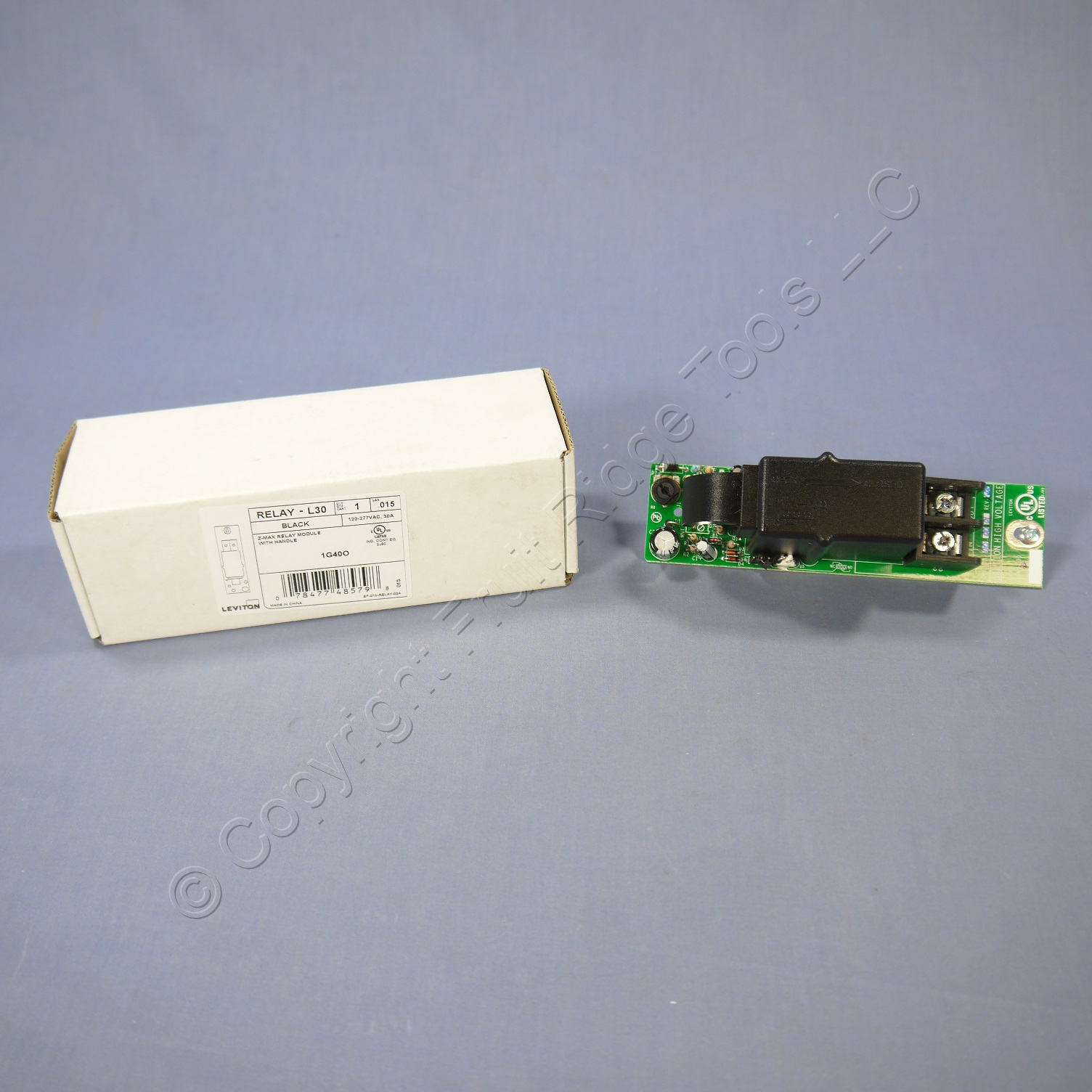 Leviton Z MAX Single Pole NO NC Relay Module Card W Manual Override