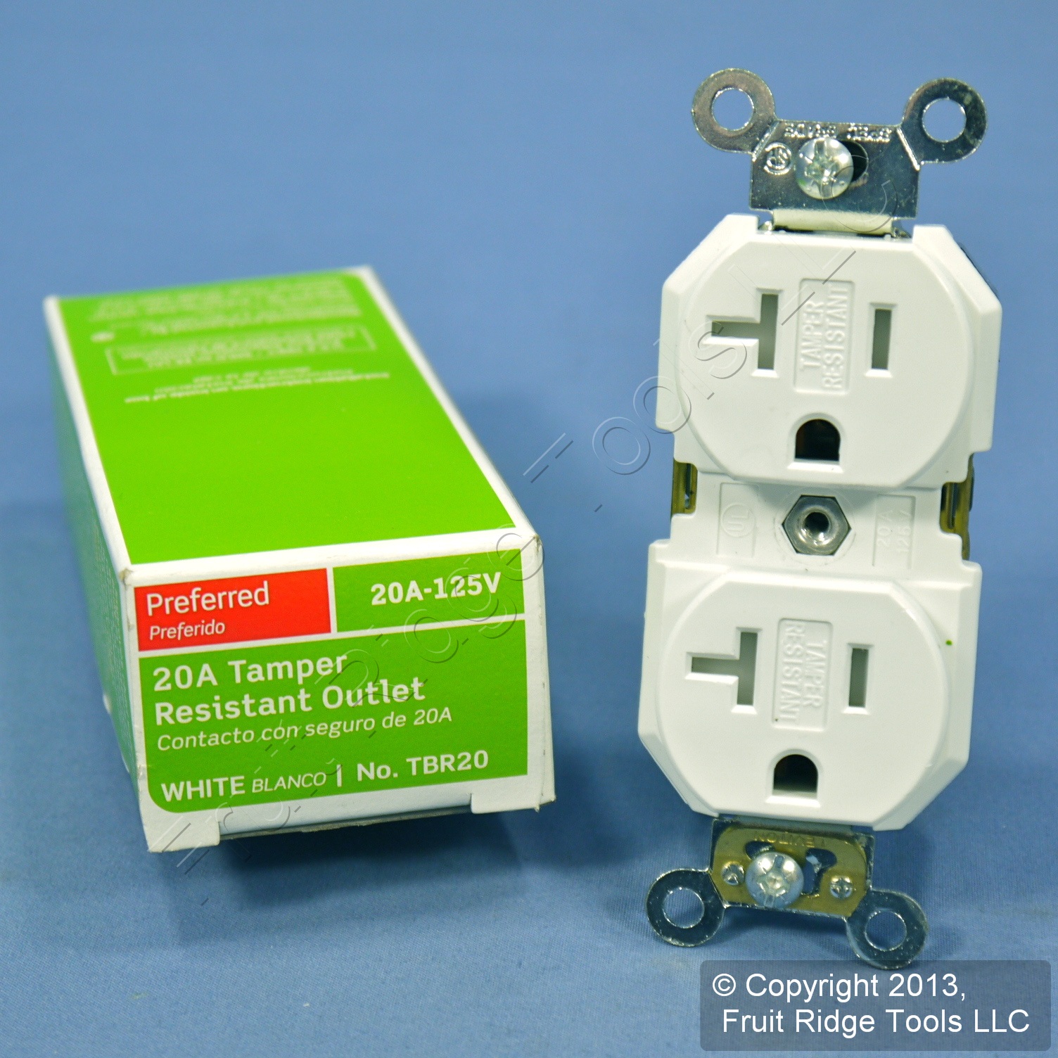 Leviton White Commercial Tamper Resistant Receptacle Outlet 20A TBR20 W Boxed | eBay