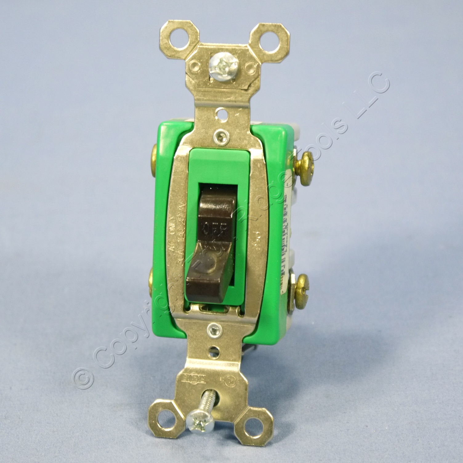 Pass & Seymour Brown Toggle Wall Light Switch 30A 120/277 DOUBLE POLE