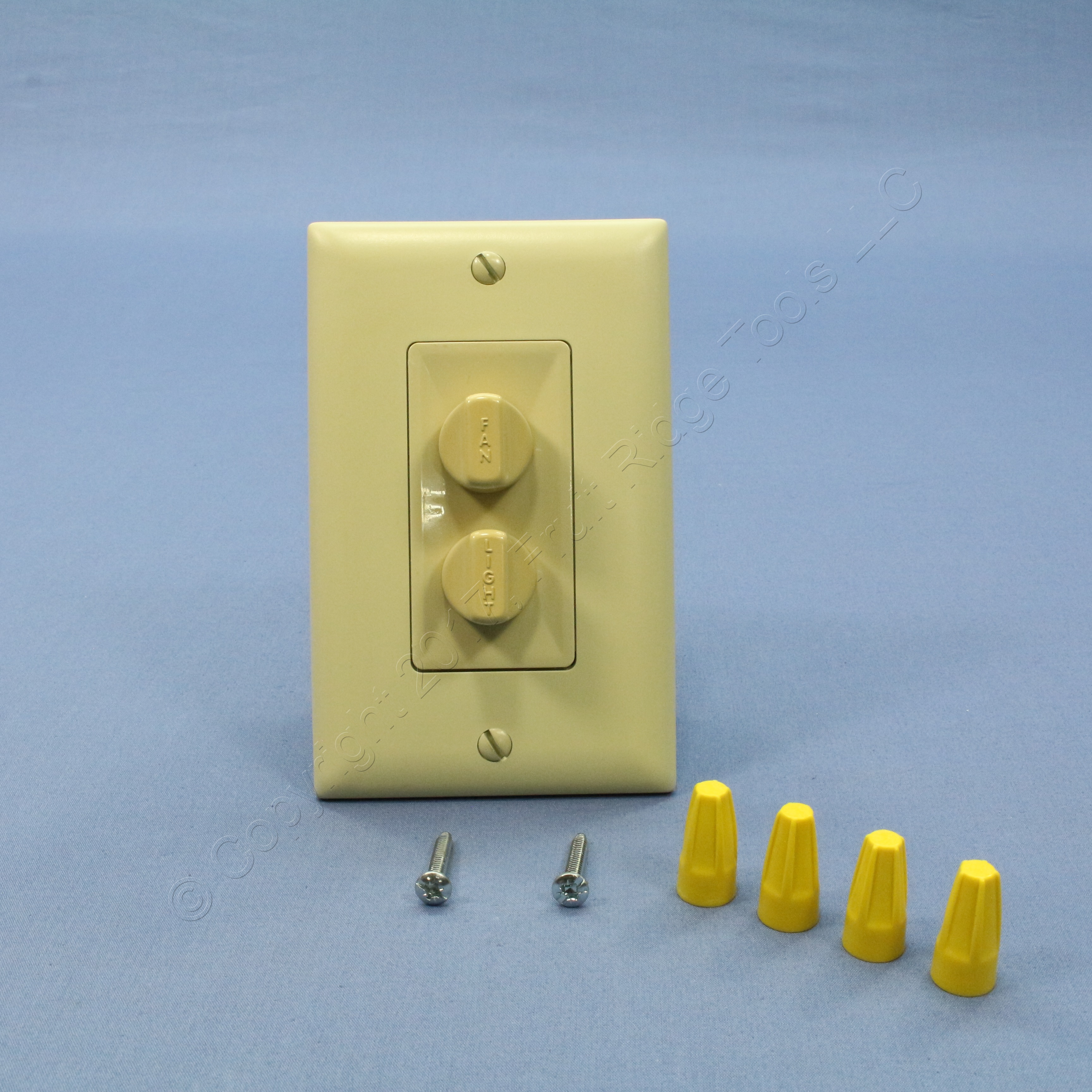 Pass and Seymour Ivory Fan Speed Controls Dimmer Switches DeHummer 1