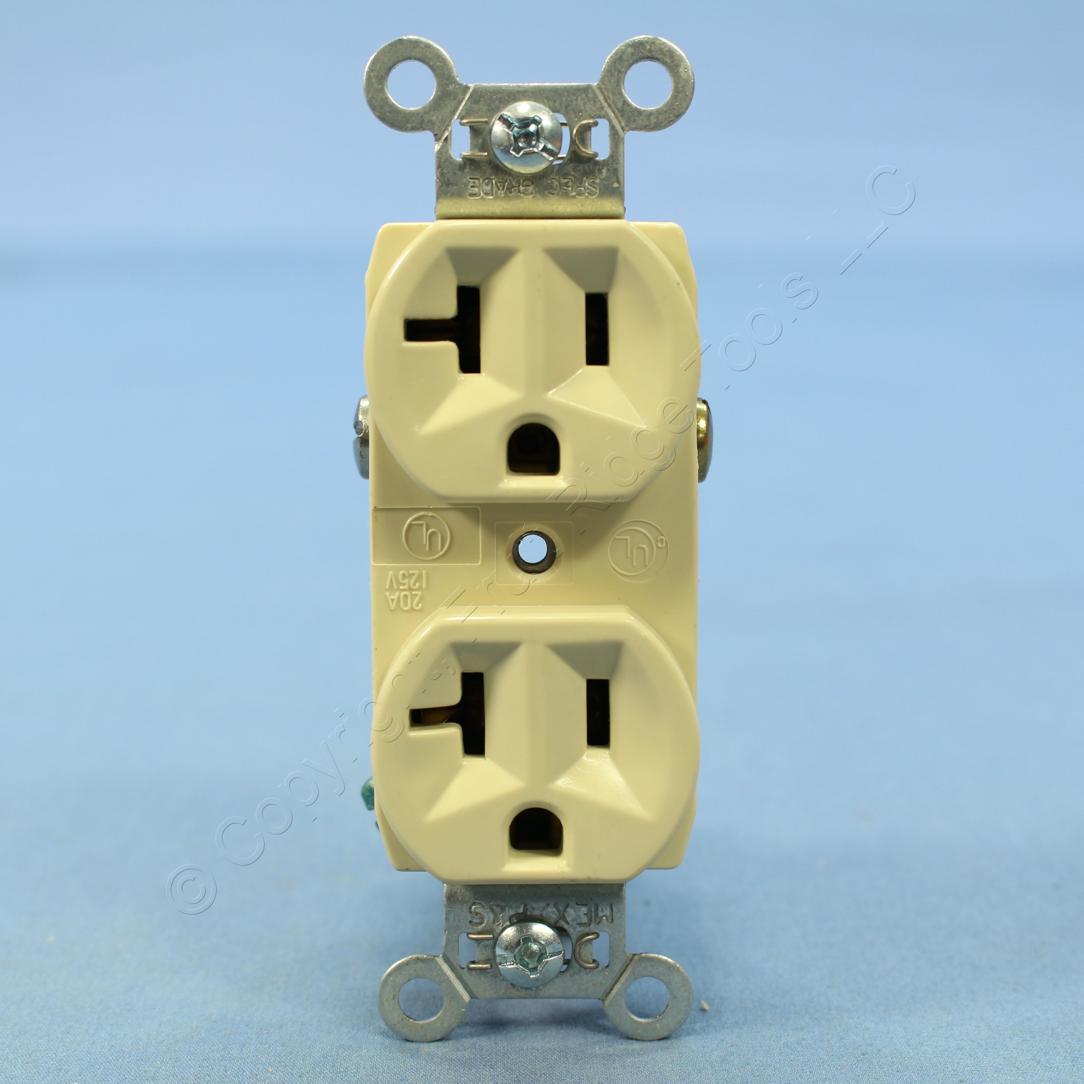 10 Pands Ivory Commercial Grade Receptacle Duplex Outlets Nema 5 20r 20a Cr20 I 7768