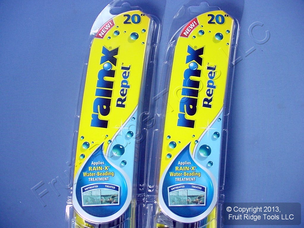 2 Rain-X 20' Windshield Wiper Blades Repel 8-in-1 Water-Beading All Weather